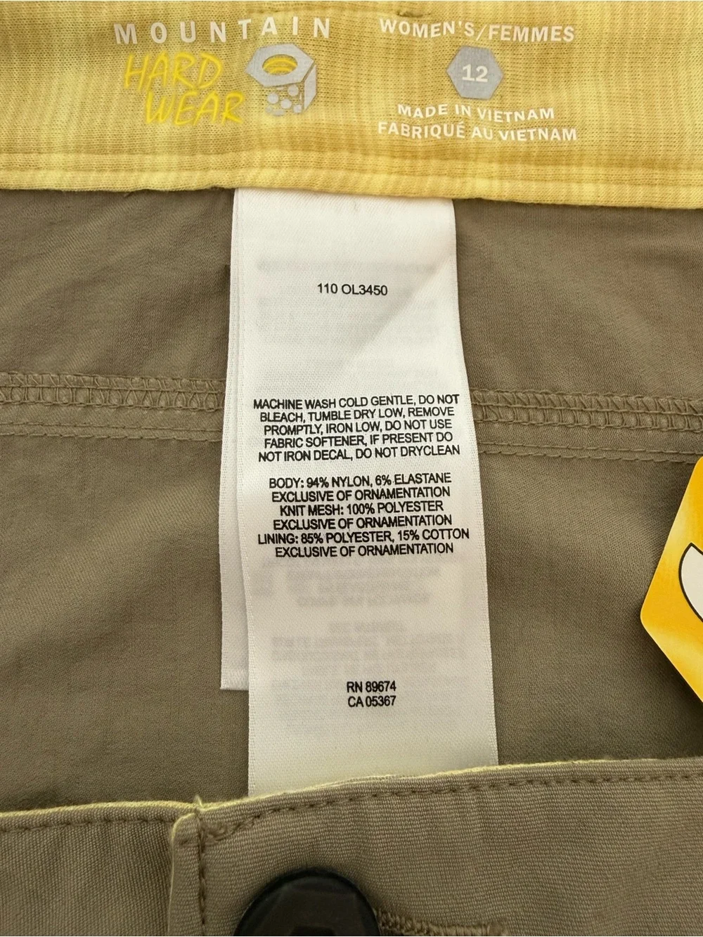 🆕MOUNTAIN HARDWEAR G La Strada Ruched Adventure Skirt Hiking Zip Pockets Size 12 - Picture 7 of 11